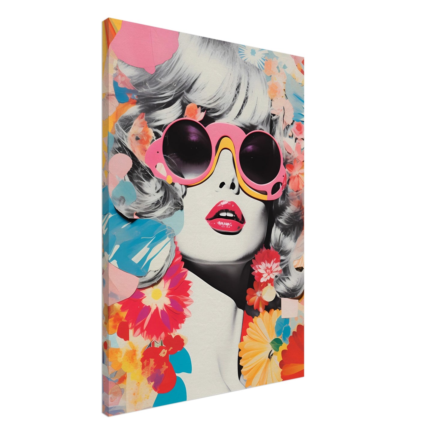 Canvas Wall Art - Pop Blossom Beauty