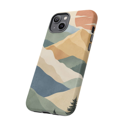 Sage Summit iPhone Tough Case | abstract mountains