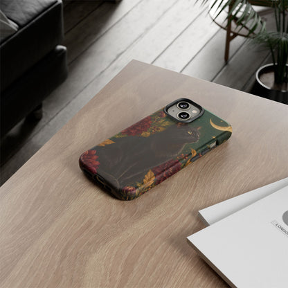Midnight Familiar iPhone Tough Case | black cat