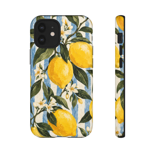 Riviera Lemons iPhone Tough Case | lemon print