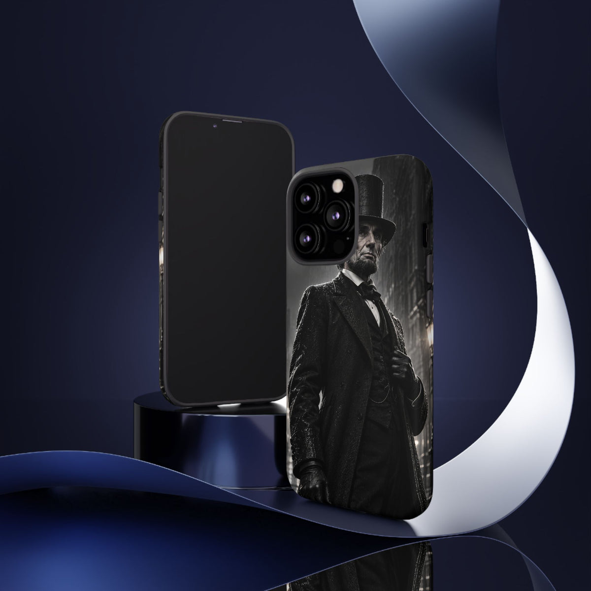 Abe after Midnight iPhone Tough Case | noir lincoln