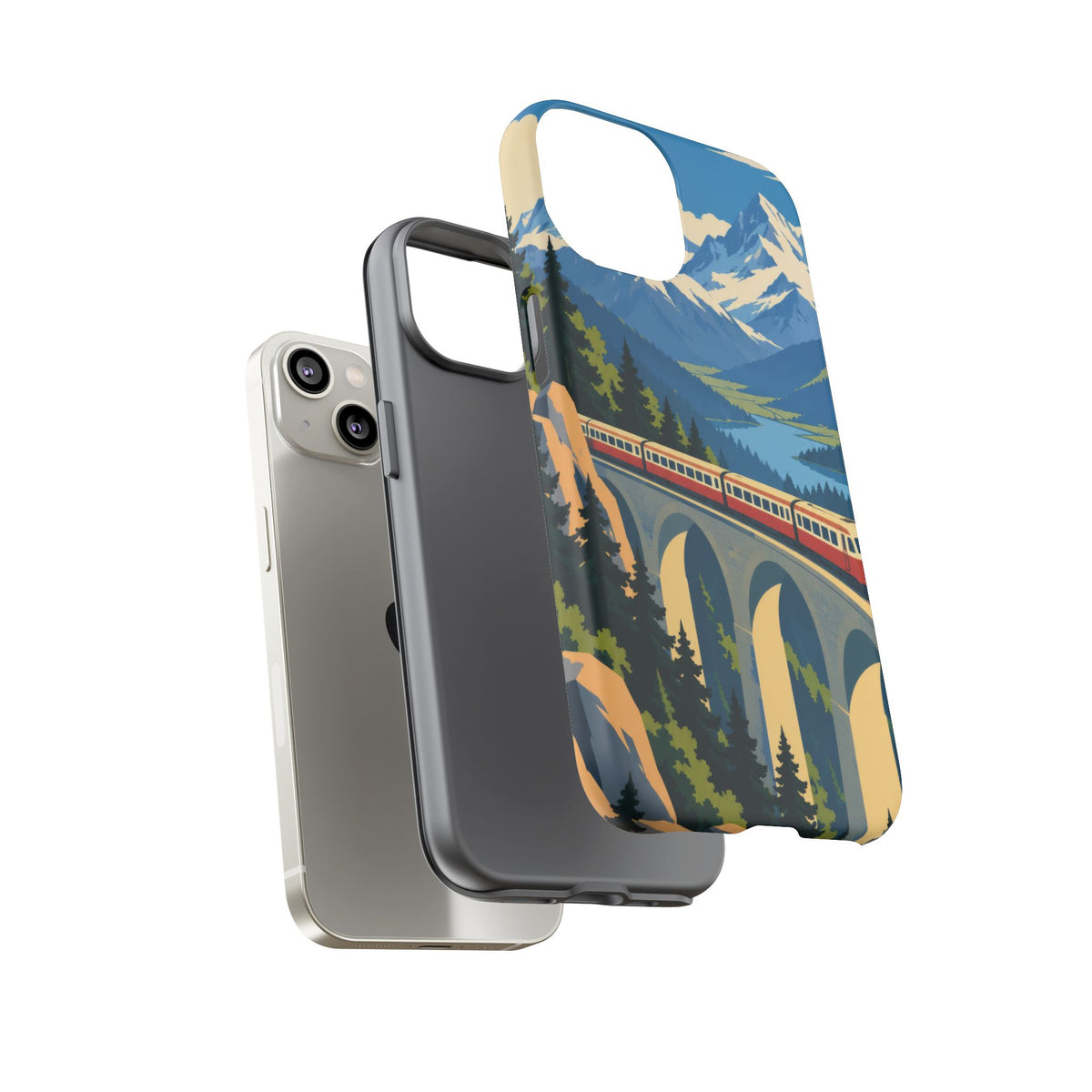 Travel by Train — Alpine Express iPhone Tough Case | train travel