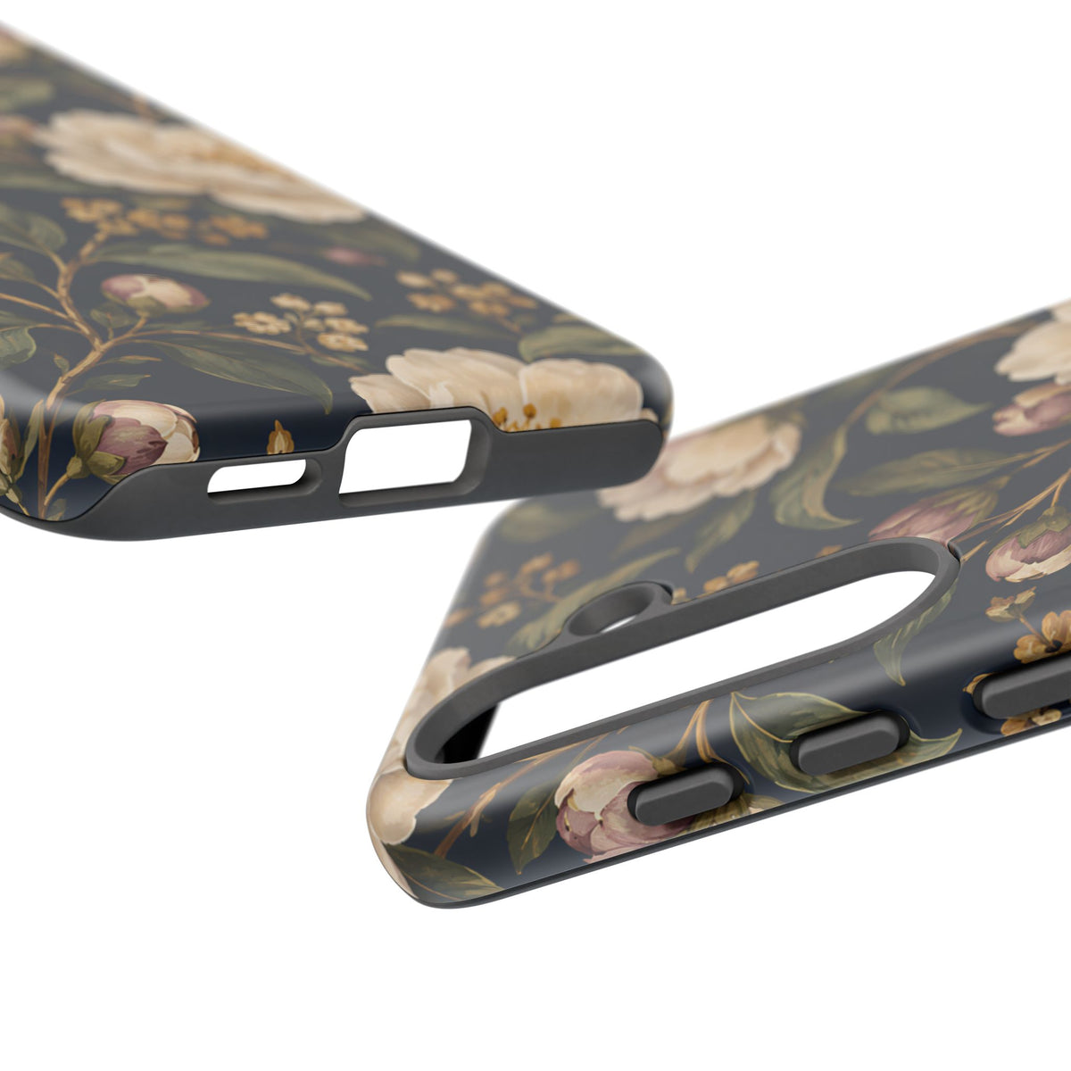 Dark Floral Samsung Galaxy Tough Case | Midnight Camellia