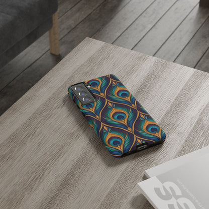 Peacock Nocturne Samsung Galaxy Tough Case | art deco