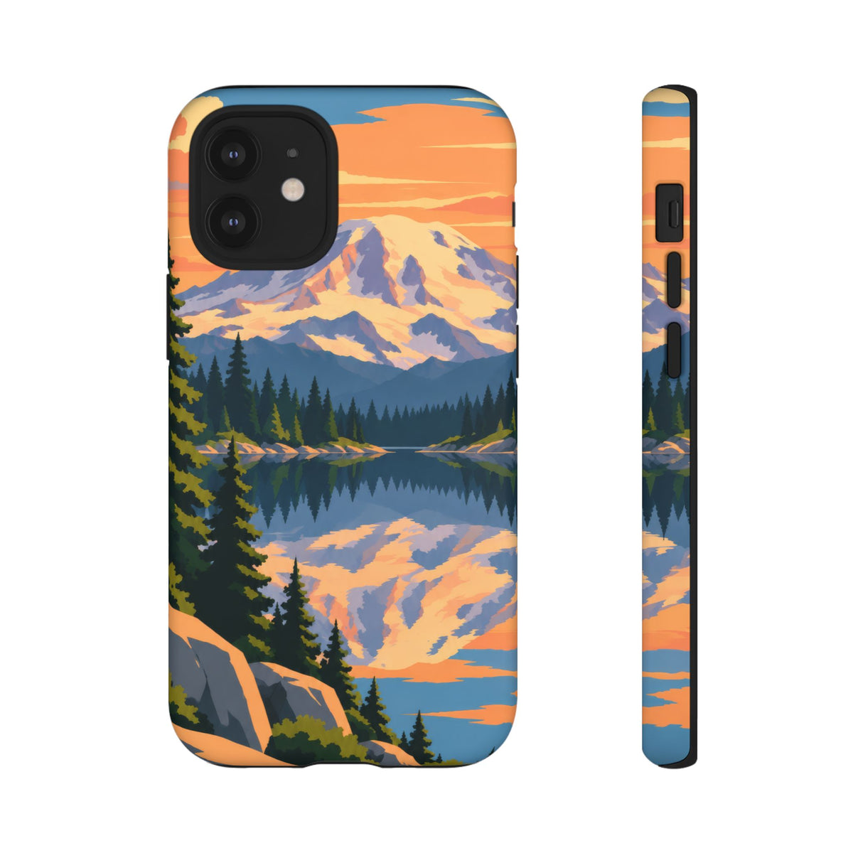 Mount Rainier — Mirror Dawn iPhone Tough Case