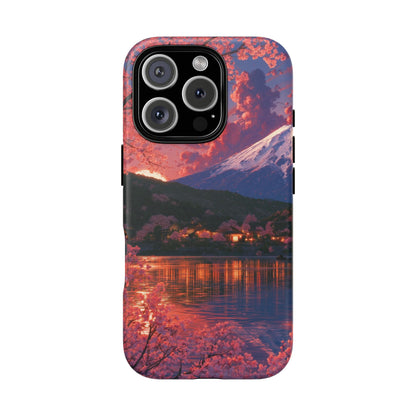 Sakura Lakeside Village iPhone Tough Phone Case