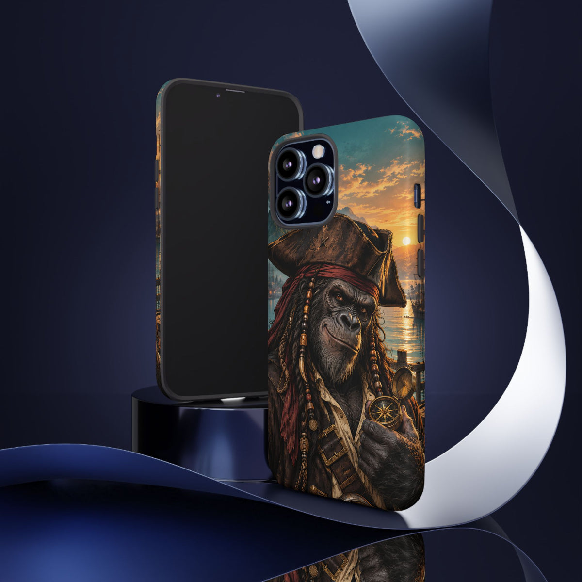 Pirate Gorilla iPhone Tough Case | Captain Silverback