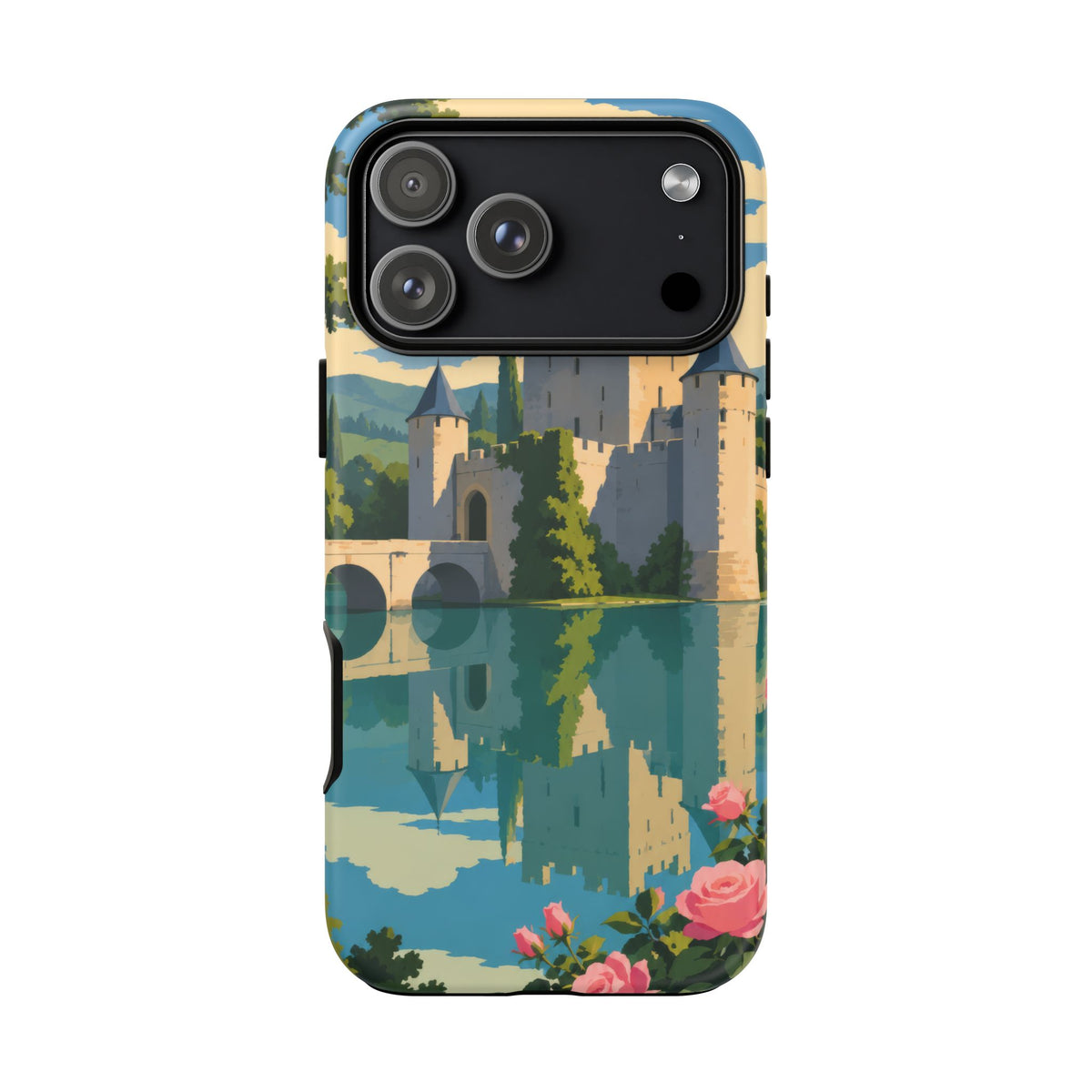 English Castle — Moat and Roses iPhone Tough Case