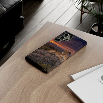 Lioness in the Blue Hour Samsung Galaxy Tough Case