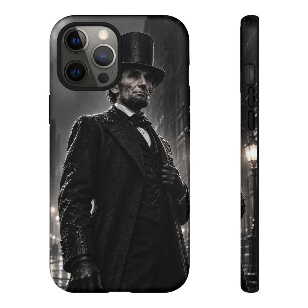 Abe after Midnight iPhone Tough Case | noir lincoln
