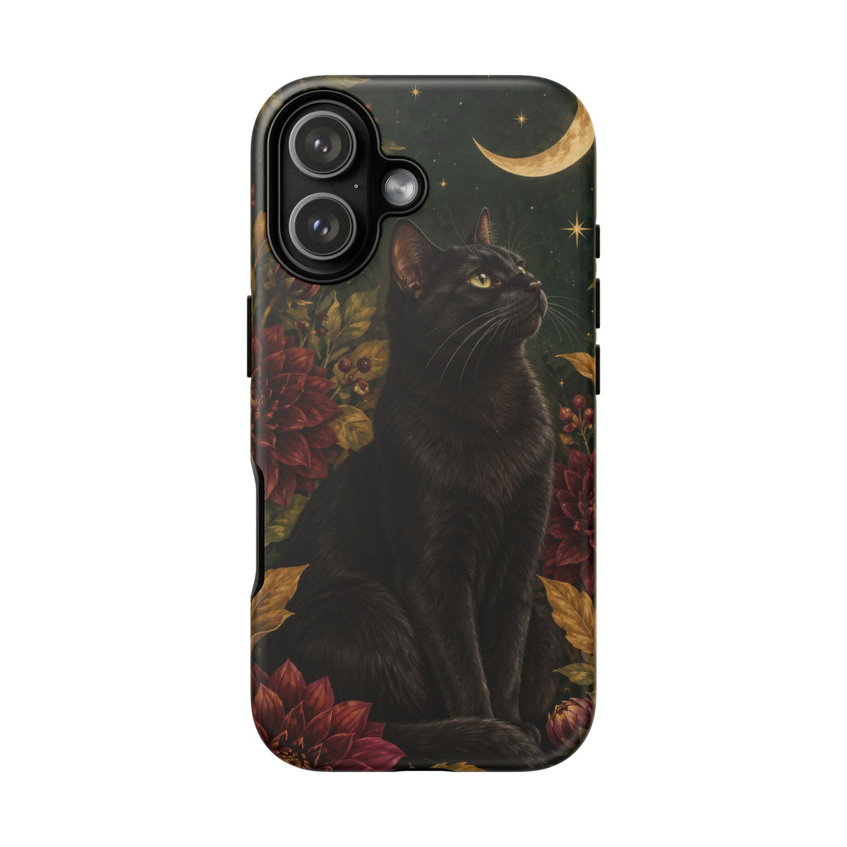 Midnight Familiar iPhone Tough Case | black cat