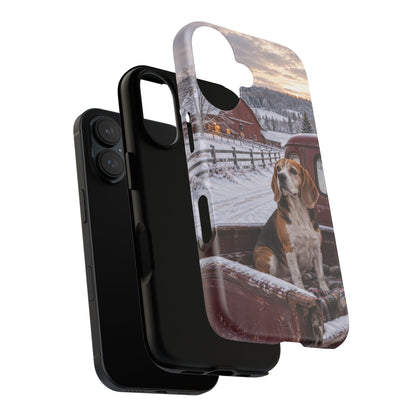 Winter Farm Watch iPhone Tough Case | beagle