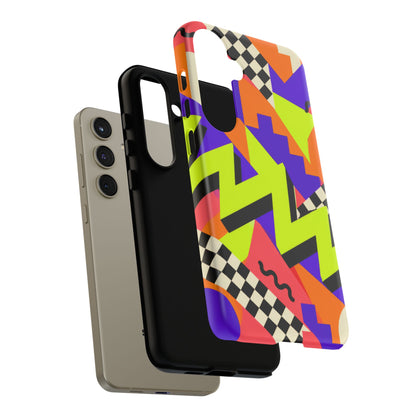 Acid Arcade Samsung Galaxy Tough Case | Bright Retro Geometry