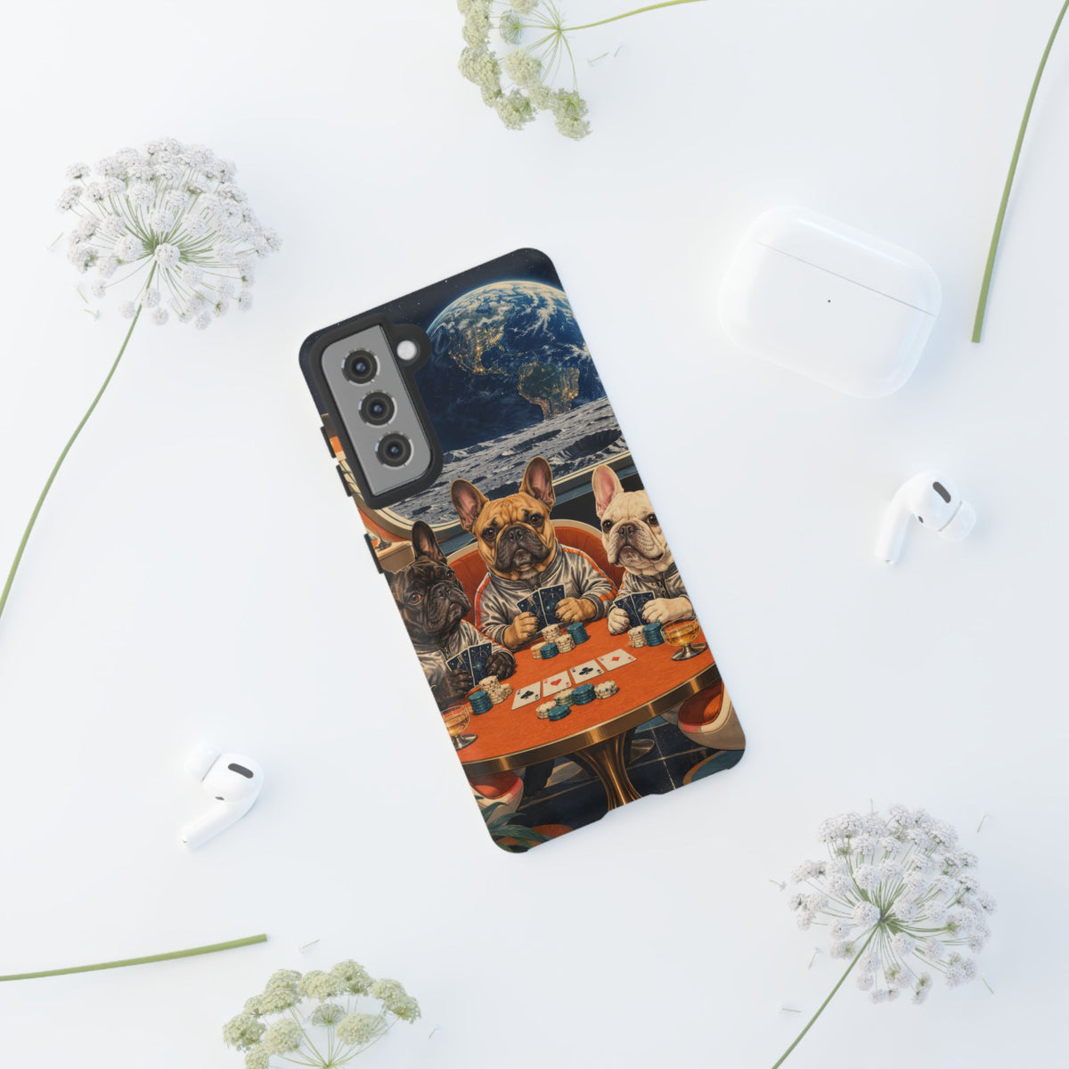 Lunar Card Club Samsung Galaxy Tough Case | french bulldog