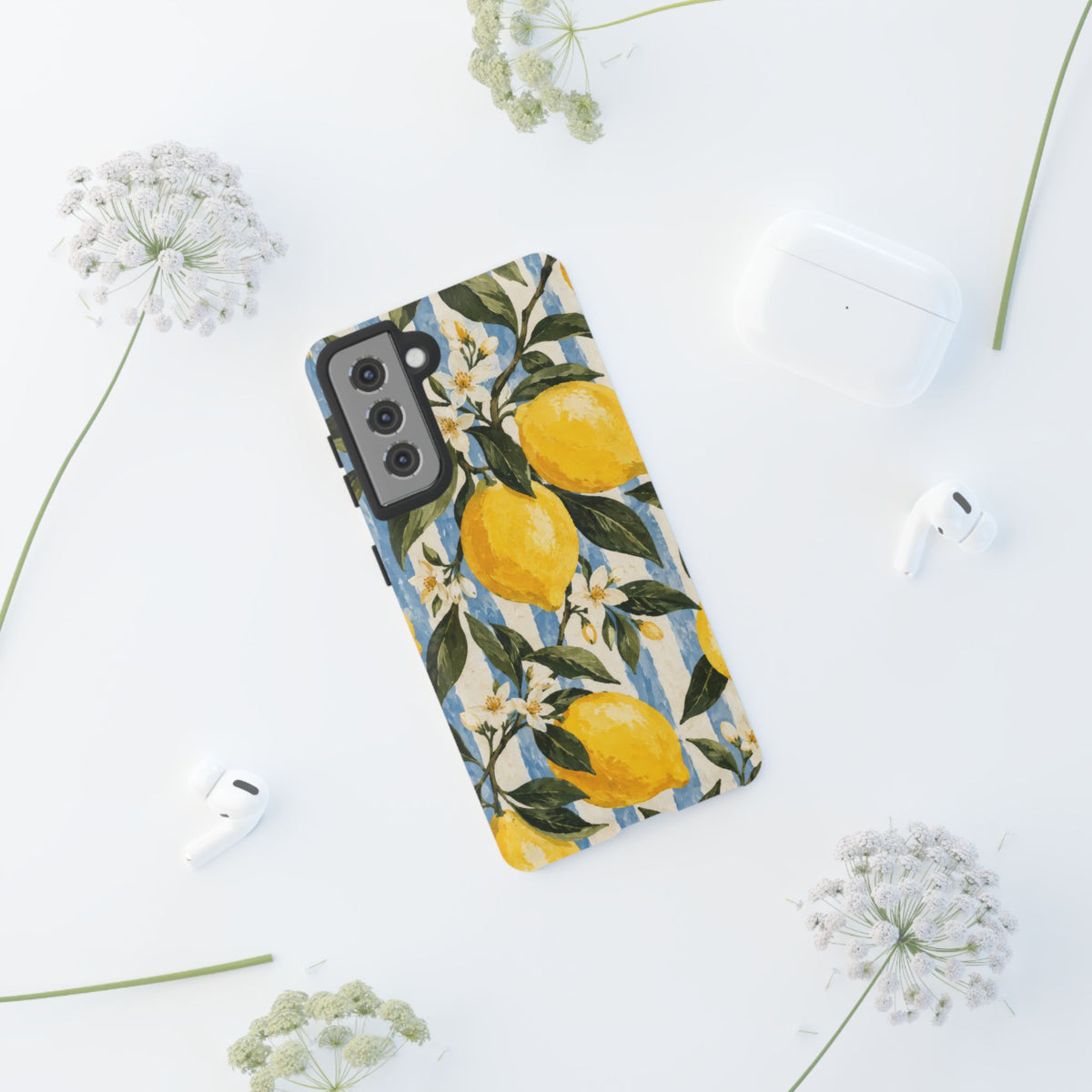 Riviera Lemons Samsung Galaxy Tough Case | lemon print