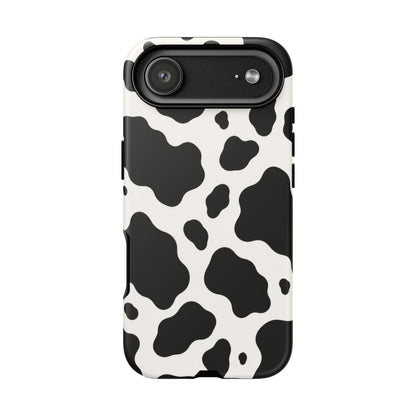 Classic Holstein iPhone Tough Case | Black & White Cow Print