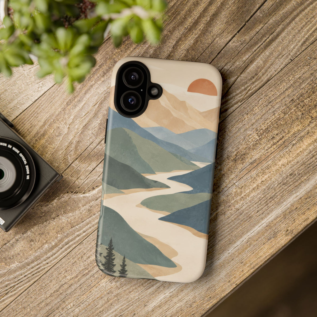 Quiet Pass iPhone Tough Case | mountain river