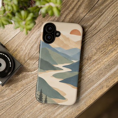 Quiet Pass iPhone Tough Case | mountain river