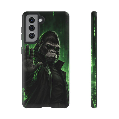 Cyberpunk Gorilla Samsung Galaxy Tough Case | Neon Code Silverback