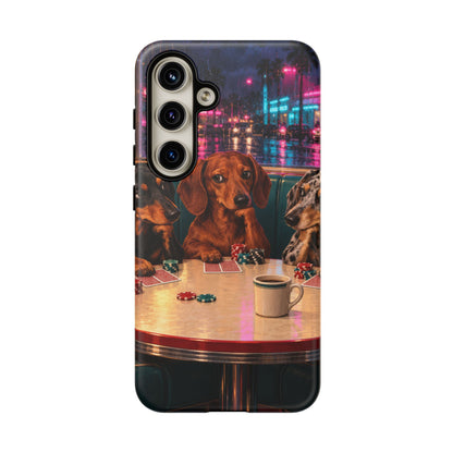 All-Night Aces Samsung Galaxy Tough Case | dachshund poker