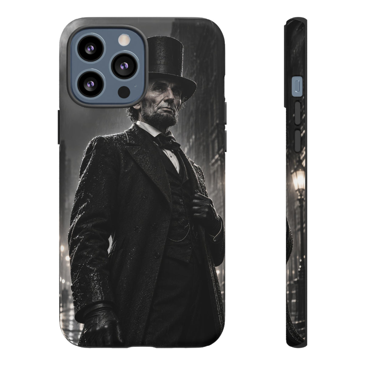 Abe after Midnight iPhone Tough Case | noir lincoln