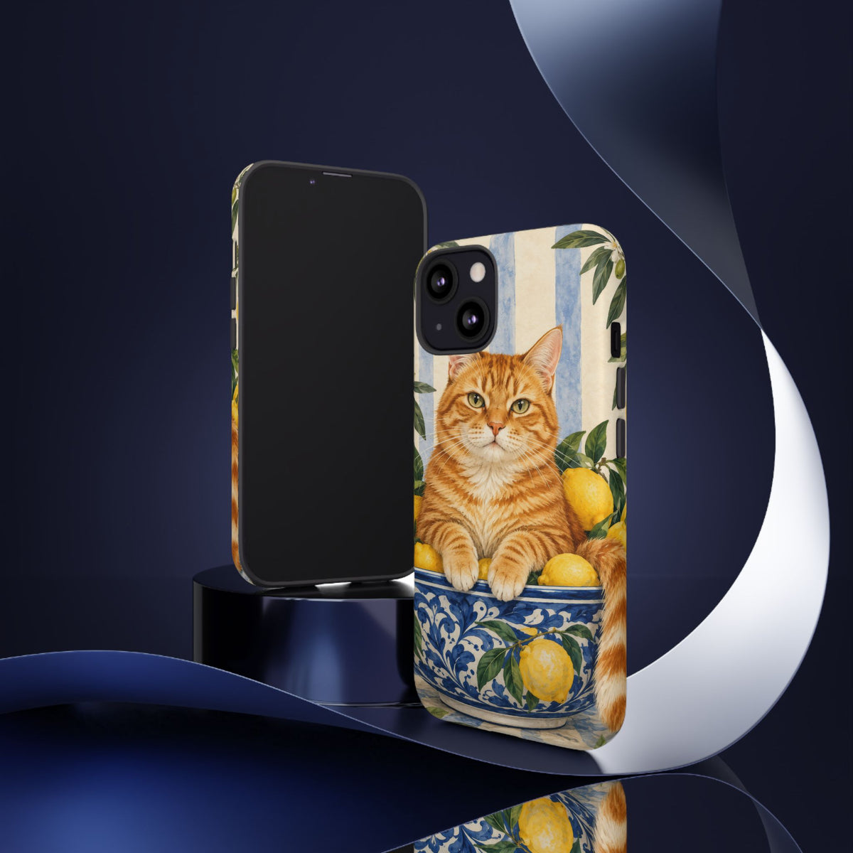 Citrus Inspector iPhone Tough Case | ginger cat