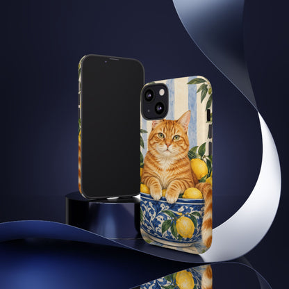 Citrus Inspector iPhone Tough Case | ginger cat