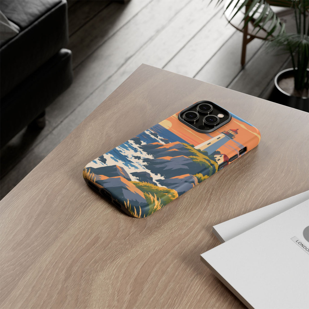 Lighthouse — Atlantic Beacon iPhone Tough Case