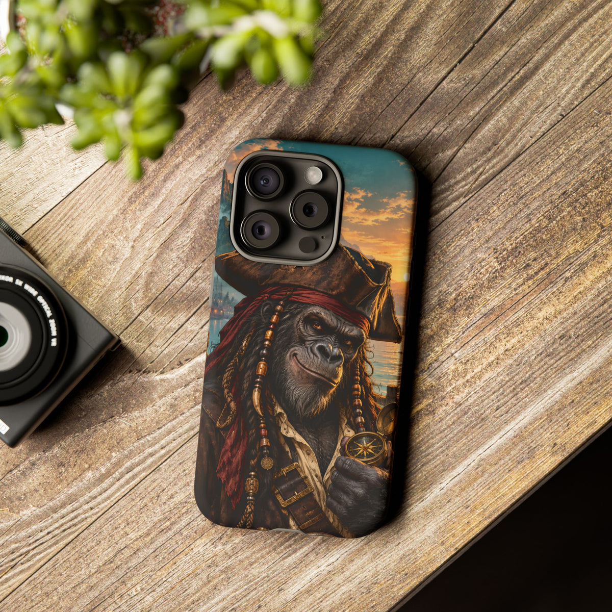 Pirate Gorilla iPhone Tough Case | Captain Silverback