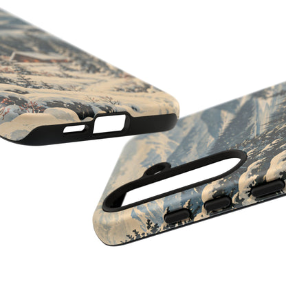 Vintage Winter Cabin Tough Phone Case