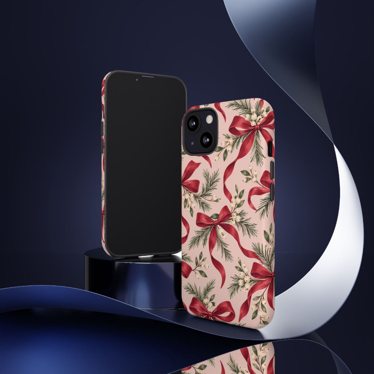 Ribbon Season iPhone Tough Case | christmas bows