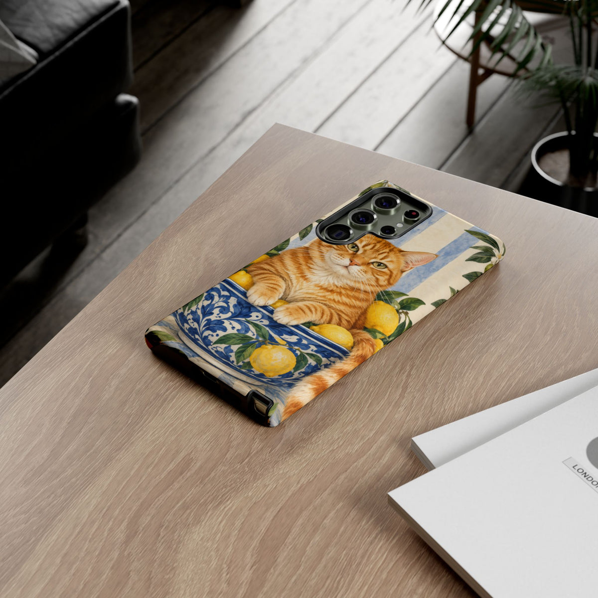 Citrus Inspector Samsung Galaxy Tough Case | ginger cat