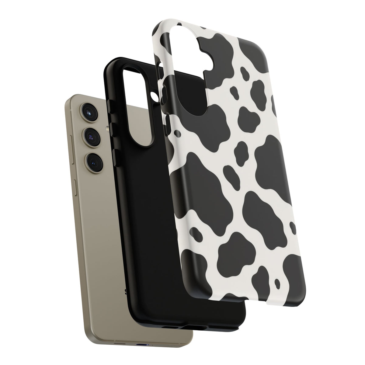 Classic Holstein Samsung Galaxy Tough Case | Black & White Cow Print