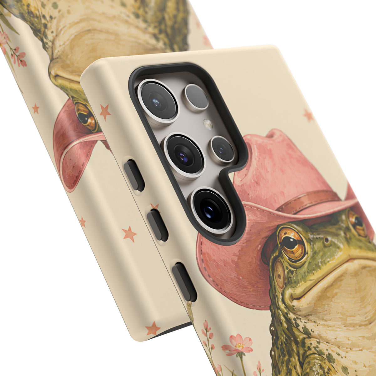 Cowboy Frog Samsung Galaxy Tough Case | Pink Hat Bullfrog