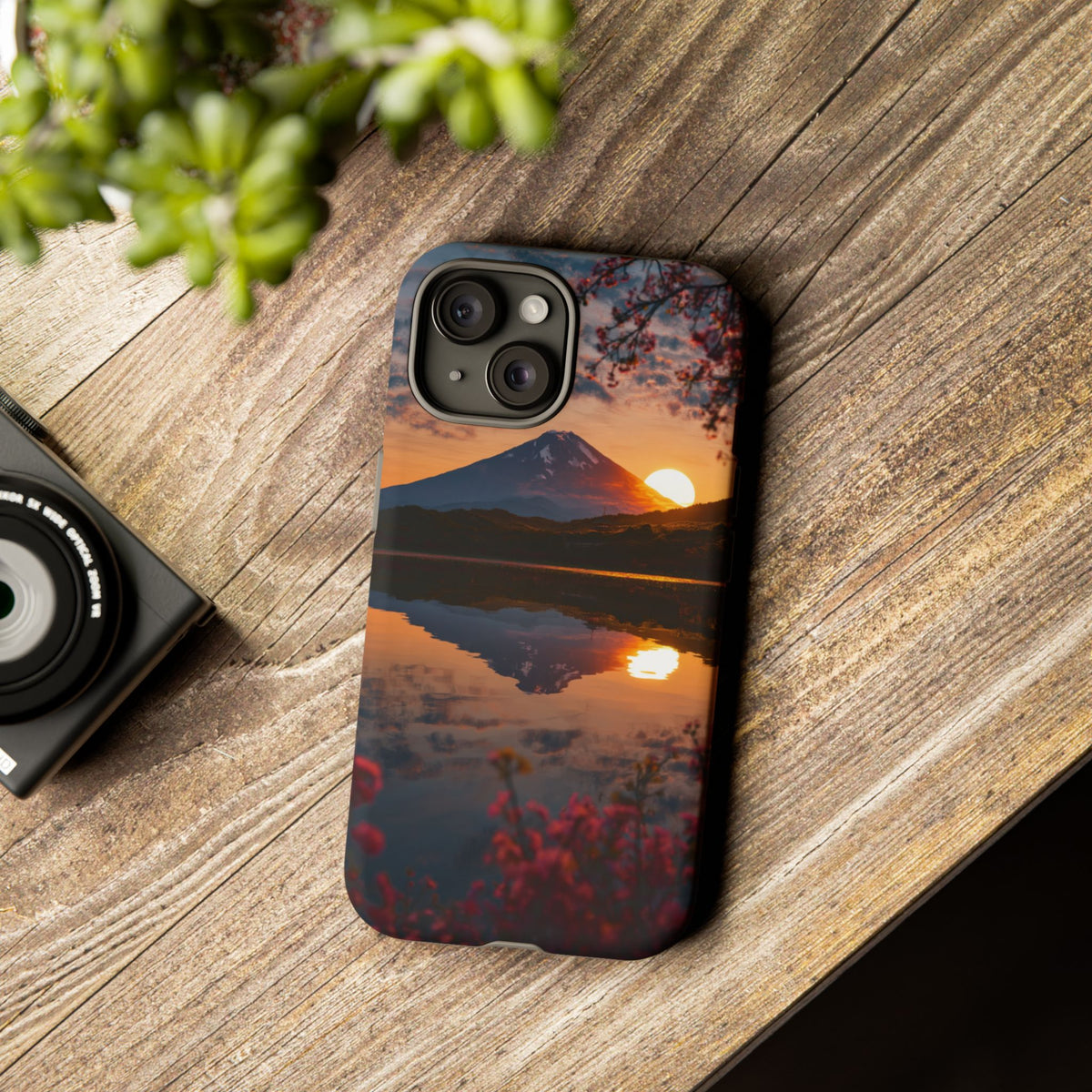 Fuji Golden Reflection iPhone Tough Phone Case