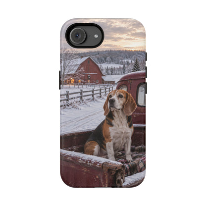 Winter Farm Watch iPhone Tough Case | beagle