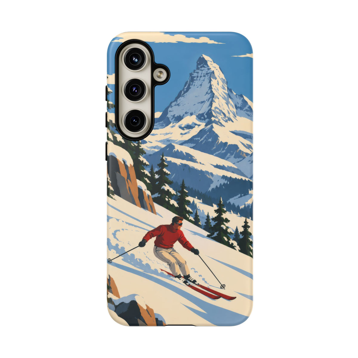 Swiss Skiing — Downhill Arc Samsung Galaxy Tough Case