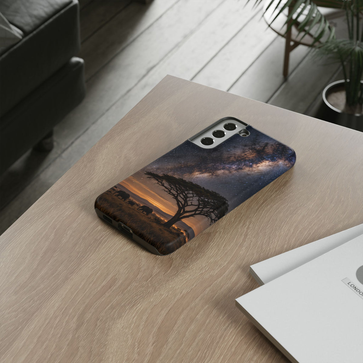 Milky Way over the Plains Samsung Galaxy Tough Case