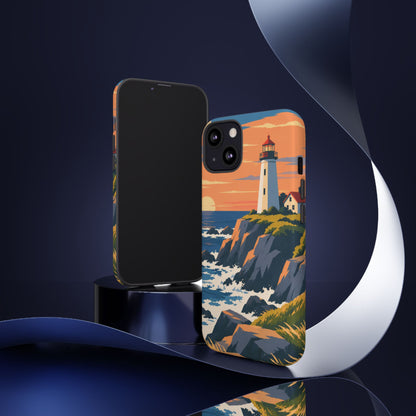 Lighthouse — Atlantic Beacon iPhone Tough Case