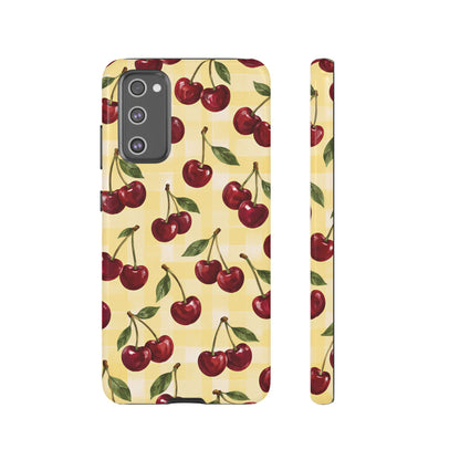 Cherry Gingham Samsung Galaxy Tough Case | Cherry Picnic