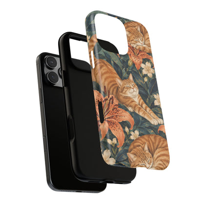 Tiger Lily Tabby iPhone Tough Case | tabby cats