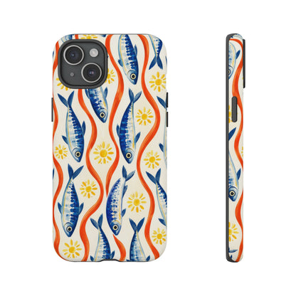 Sardine Social iPhone Tough Case | sardine print