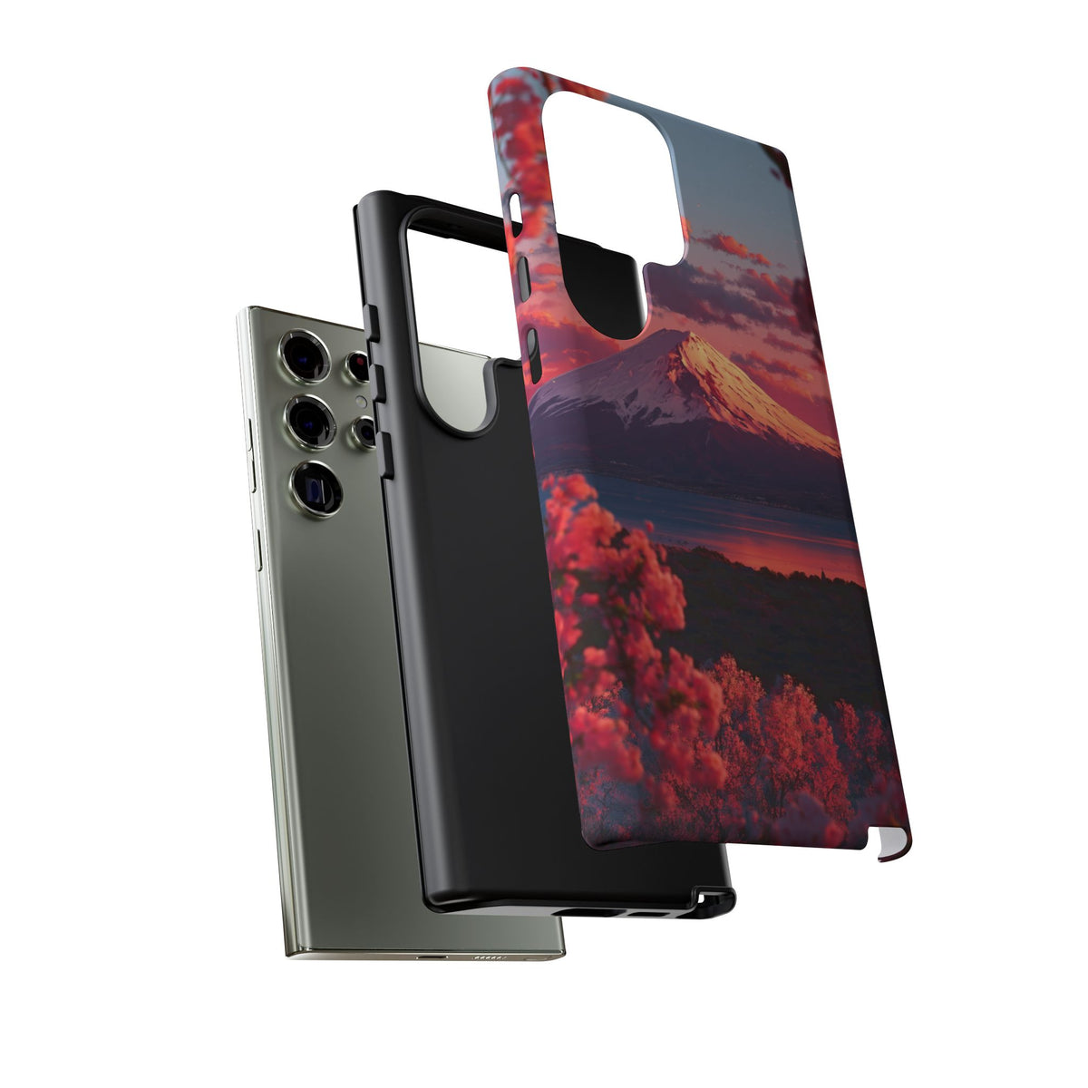 Fuji Rose Horizon Samsung Galaxy Tough Phone Case