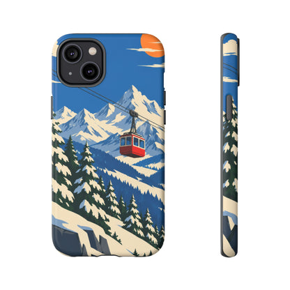 Swiss Skiing — Lift to the Sky iPhone Tough Case