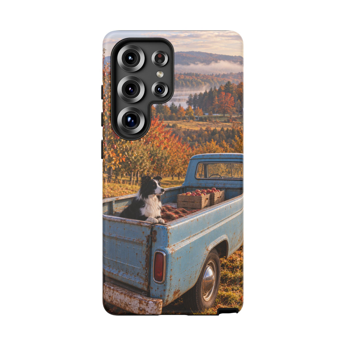Blue Truck October Samsung Galaxy Tough Case | border collie