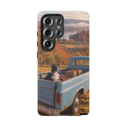 Blue Truck October Samsung Galaxy Tough Case | border collie