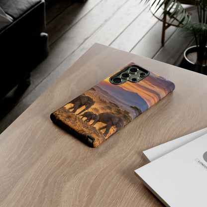 Elephants at First Light Samsung Galaxy Tough Case | african elephants