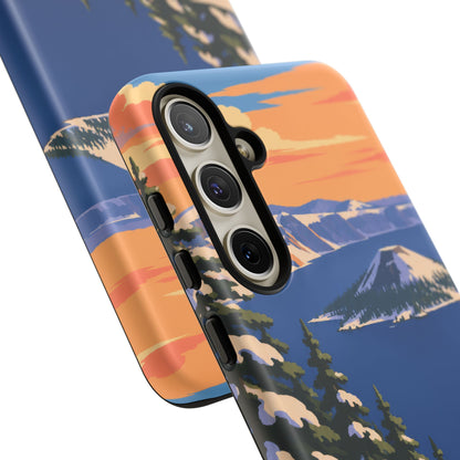 Crater Lake — Winter Caldera Samsung Galaxy Tough Case