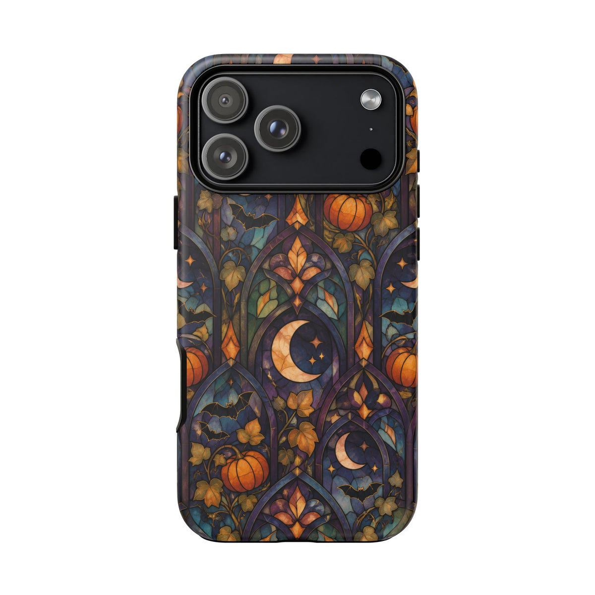 Amber Moon Window iPhone Tough Case | celestial halloween