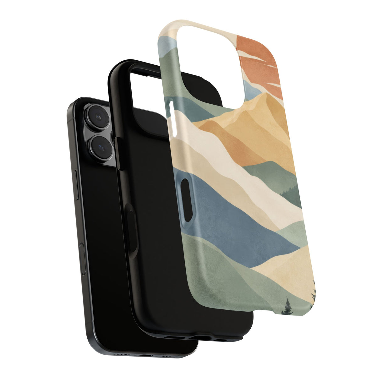 Sage Summit iPhone Tough Case | abstract mountains